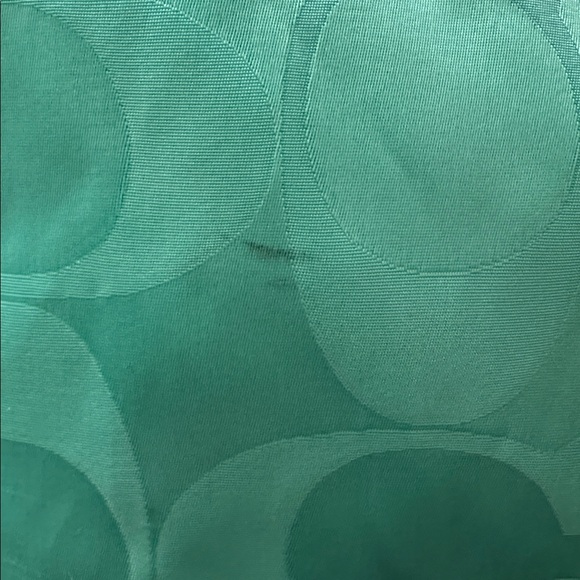 Coach Teal Signature Jacquard Tote - Picture 4 of 9